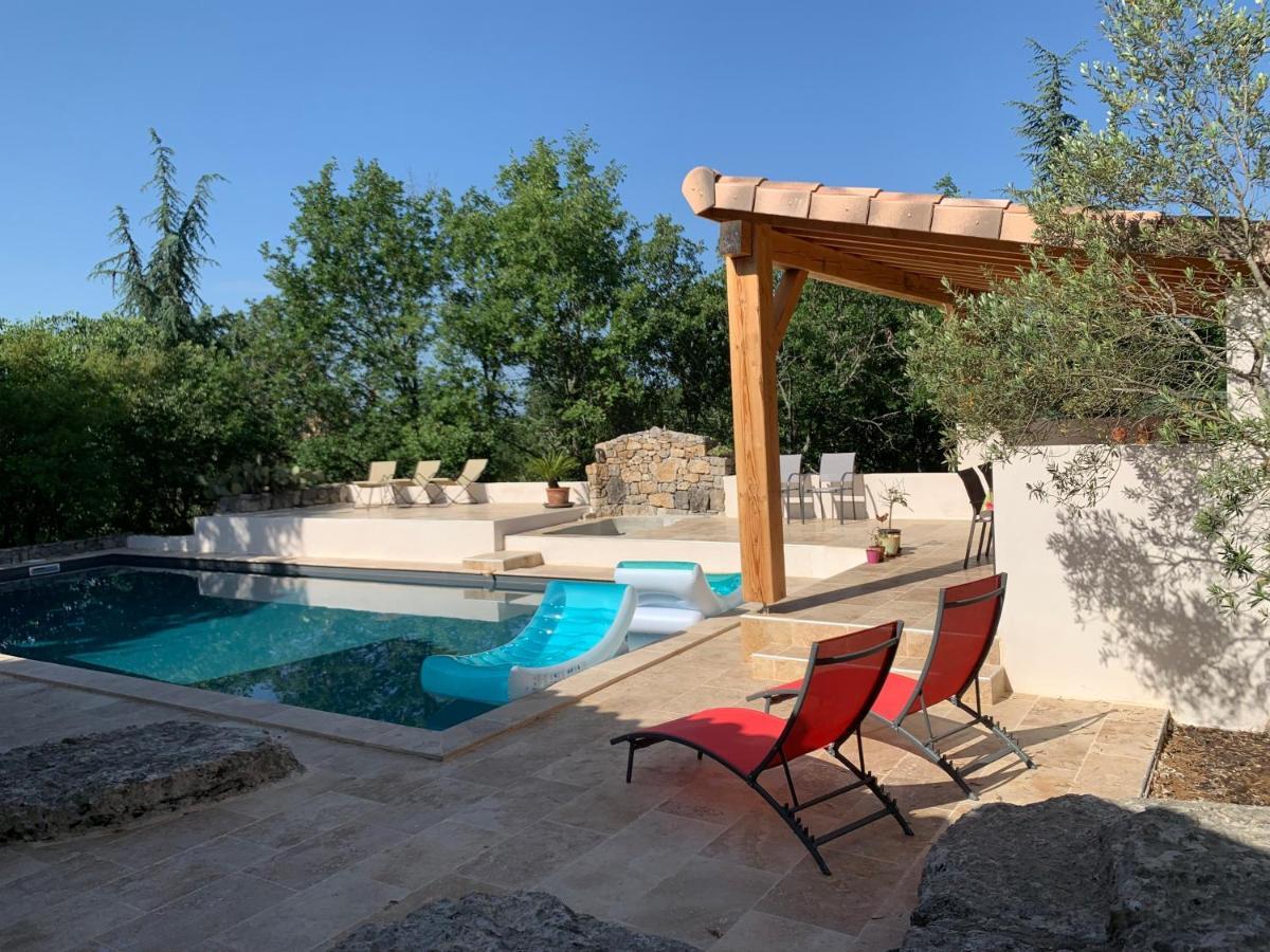 Gite Avec Piscine Privee Au Coeur D'Une Foret De Chenes Proche De Vallon Pont D'Arc Saint Alban Auriolles Eksteriør bilde